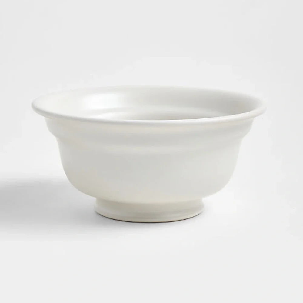 New! Crate&Barrel White Stoneware Bowl